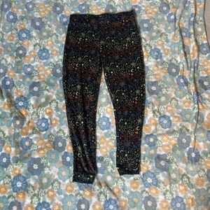 Celebrate Halloween Black and multi-coloured spooky leggings small